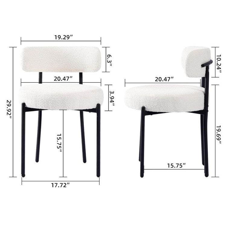 Corrigan Studio Modern Accent Chair Upholstered Dining Chairs